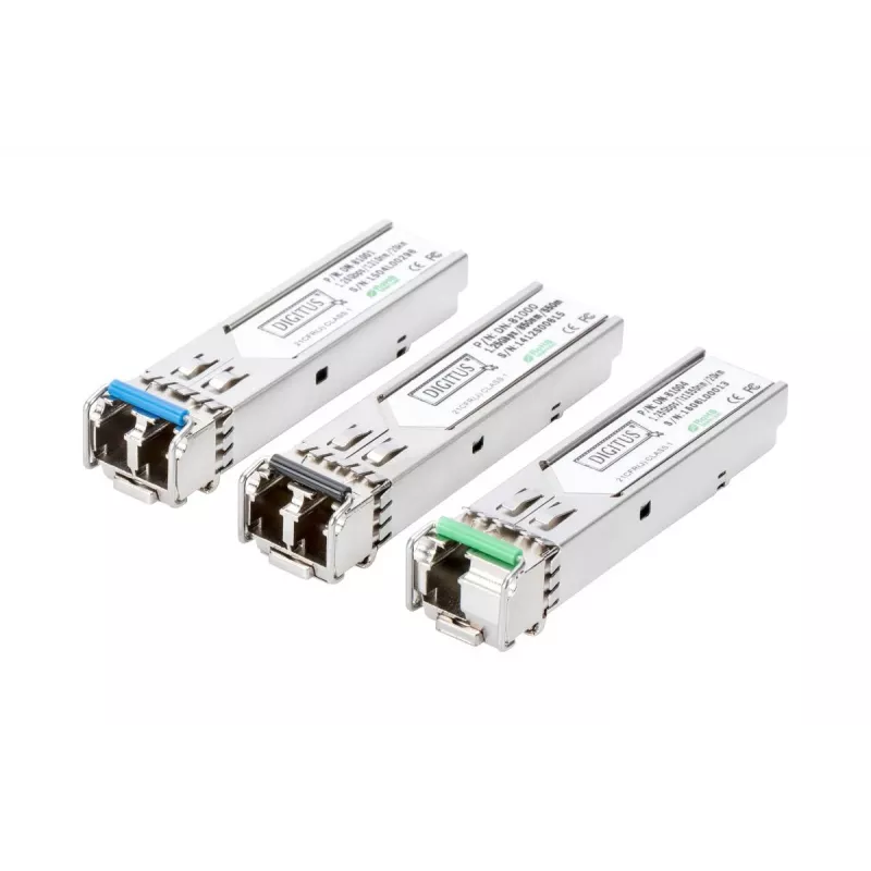 DIGITUS 1.25 Gbps SFP-moodul, kuni 20 km üksikrežiim, LC Duplex-pistik, 1000Base-LX, 1310nm