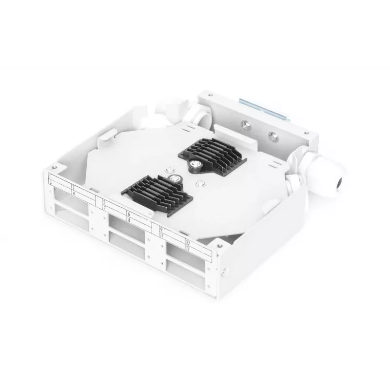 DIGITUS DIN-liistuga kiudoptiline harukarp 6 SC/DX-adapterile, hall