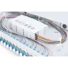 DIGITUS kiudoptiline liugühenduskarp, 1U, varustatud 24x LC duplex, sisaldab M 25 kruvi, ühenduskassett värviliste sabakiududega OM4, adapter