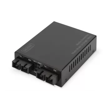DIGITUS mitme-/ühemoodiline meediumikonverter Gigabit Wavel: 850nm 1310nm 20km