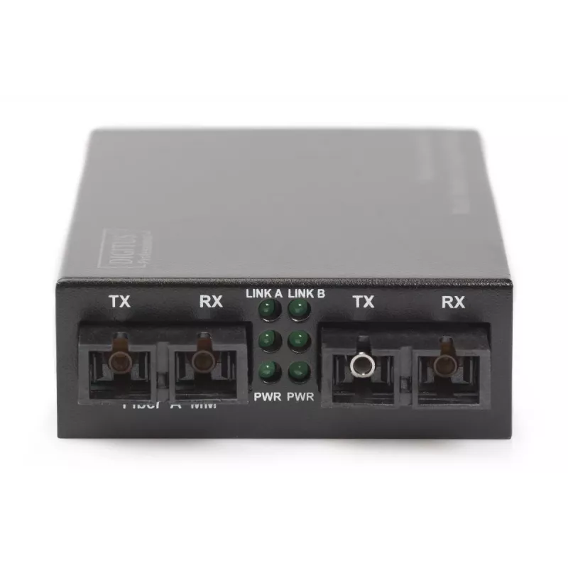 DIGITUS mitme-/ühemoodiline meediumikonverter Gigabit Wavel: 850nm 1310nm 20km