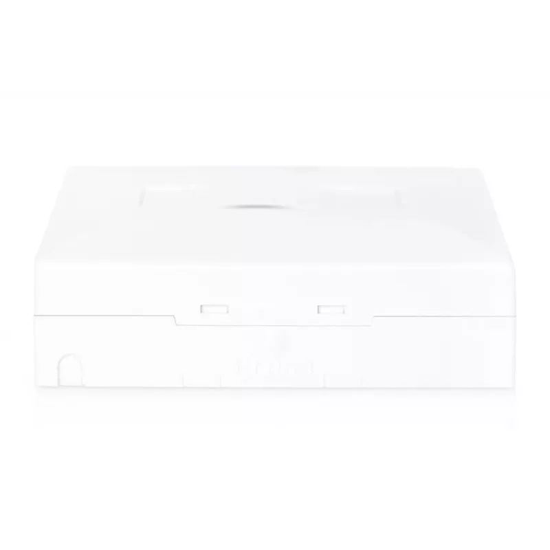 DIGITUS FTTH enclosure, with 4x SC (APC) SX adapter surface and DIN-rail mount