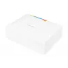 DIGITUS FTTH enclosure, with 4x SC (APC) SX adapter surface and DIN-rail mount