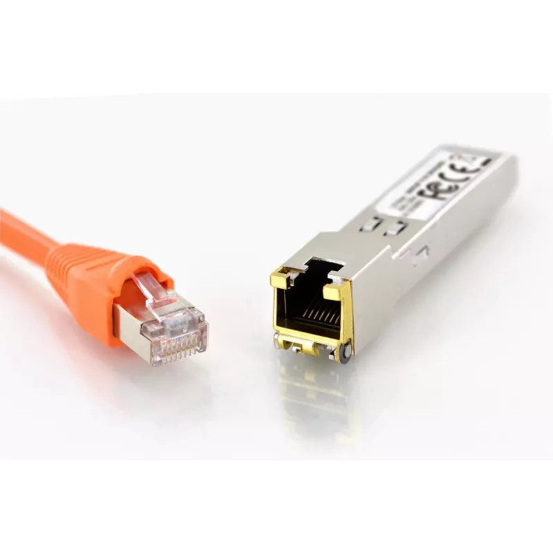 DIGITUS Mini GBIC Copper SFP moodul 10G 100m toetab 10G 5G 2.5G 1G Base-T