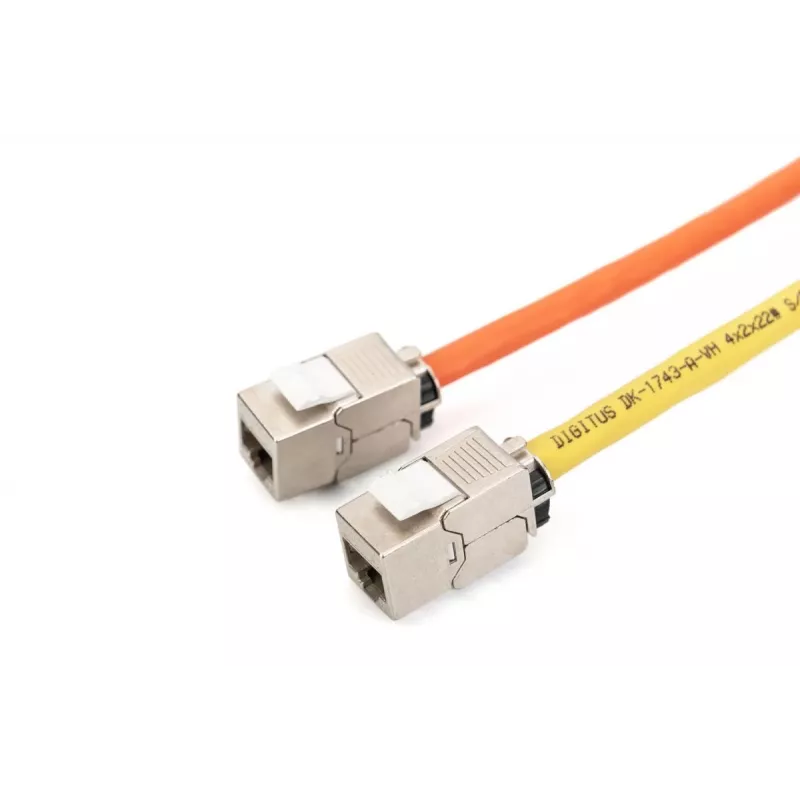 DIGITUS CAT6a Keystone Jack - varjestatud, tööriistavaba ühendus - intelligentne kaablihaldur - 24 tk