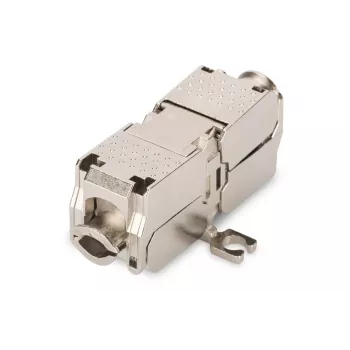 DIGITUS Field Termination Coupler CAT6A, 500 MHz AWG 22-26 jaoks, täielikult varjestatud keystone disain, 26x35x80 mm