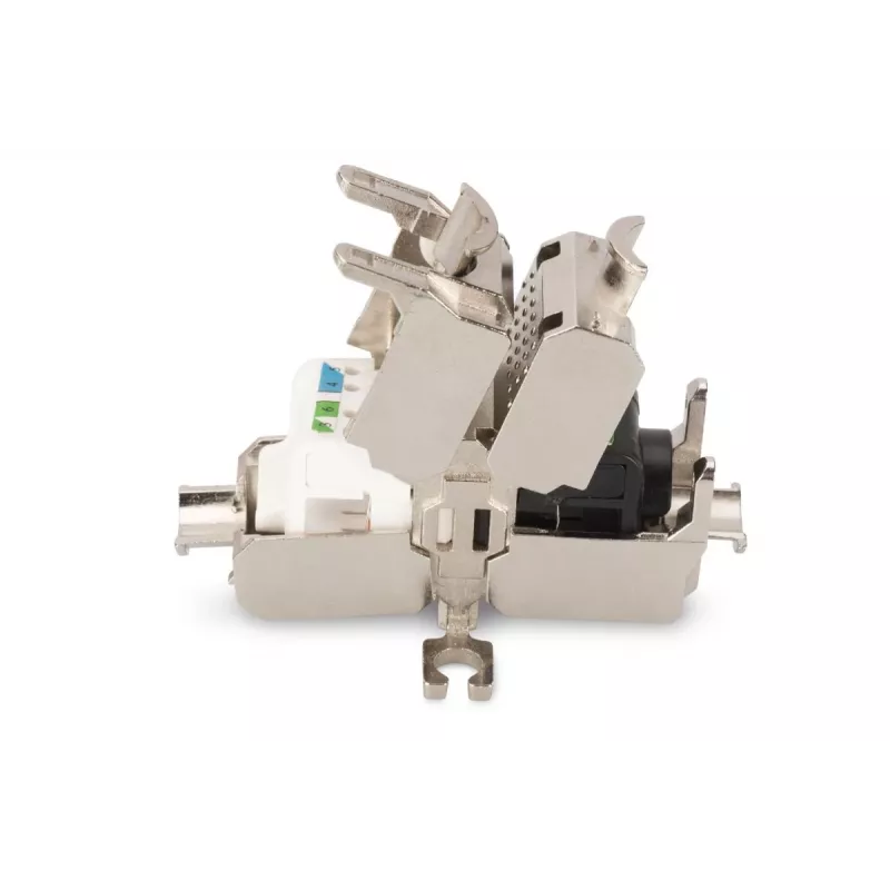 DIGITUS Field Termination Coupler CAT6A, 500 MHz AWG 22-26 jaoks, täielikult varjestatud keystone disain, 26x35x80 mm
