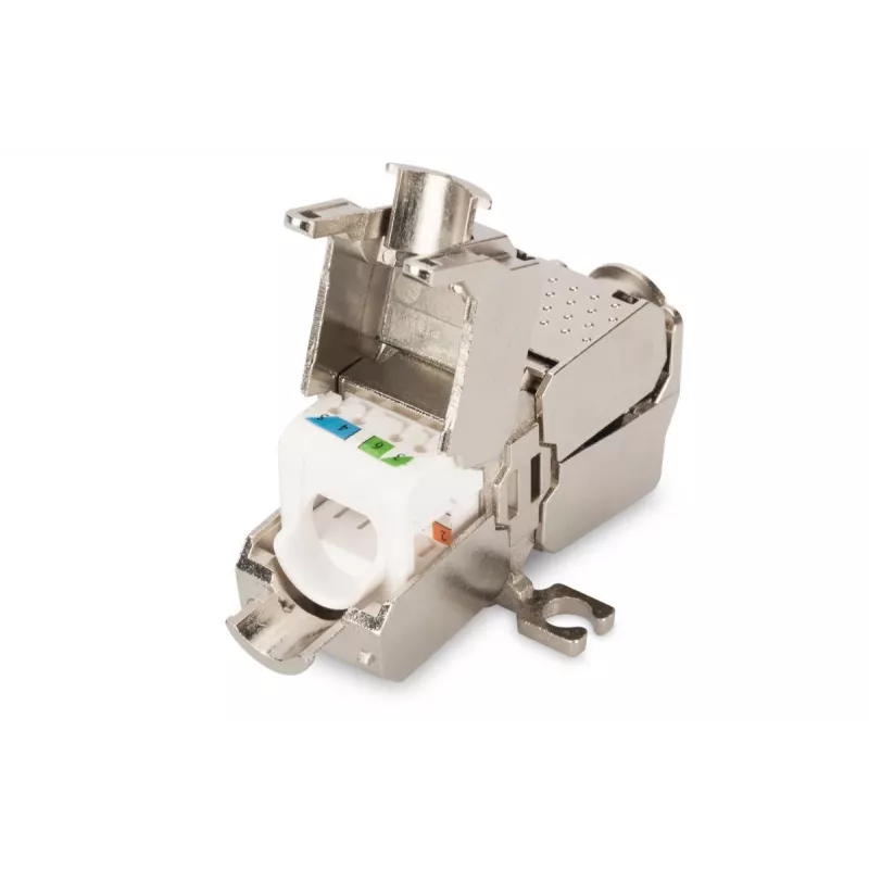 DIGITUS Field Termination Coupler CAT6A, 500 MHz AWG 22-26 jaoks, täielikult varjestatud keystone disain, 26x35x80 mm