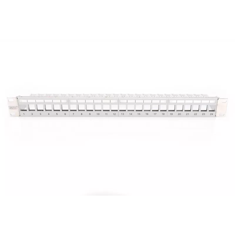 DIGITUS Modular Patch Panel for Keystone Jack 1U Rack Mount - Unloaded