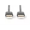 DIGITUS USB 2.0 ühenduskaabel, tüüp A M/M, 5 m, USB 2.0 ühilduv, must