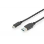 DIGITUS ASSMANN USB USB-C ühenduskaabel, Type C to A M/M, 1m täisfunktsionaalne, Gen2, 3A, 10GB, 3.1 versioon, CE, must