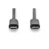 DIGITUS ASSMANN USB Type-C ühenduskaabel, tüüp C-C M/M, 3m, High-Speed, must