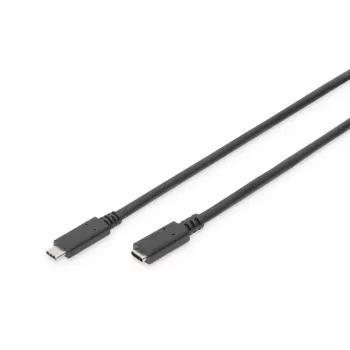 DIGITUS USB USB-C pikenduskaabel, tüüp C M/F, 2m täisfunktsionaalne, Gen2, 3A, 10GB, versioon 3.1, CE