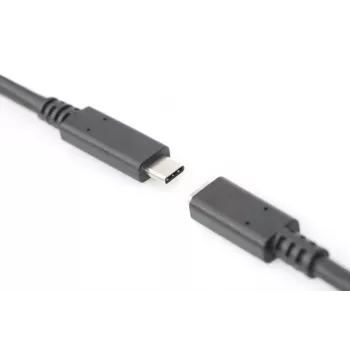 DIGITUS USB USB-C pikenduskaabel, tüüp C M/F, 2m täisfunktsionaalne, Gen2, 3A, 10GB, versioon 3.1, CE
