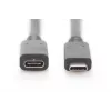 DIGITUS USB USB-C pikenduskaabel, tüüp C M/F, 2m täisfunktsionaalne, Gen2, 3A, 10GB, versioon 3.1, CE