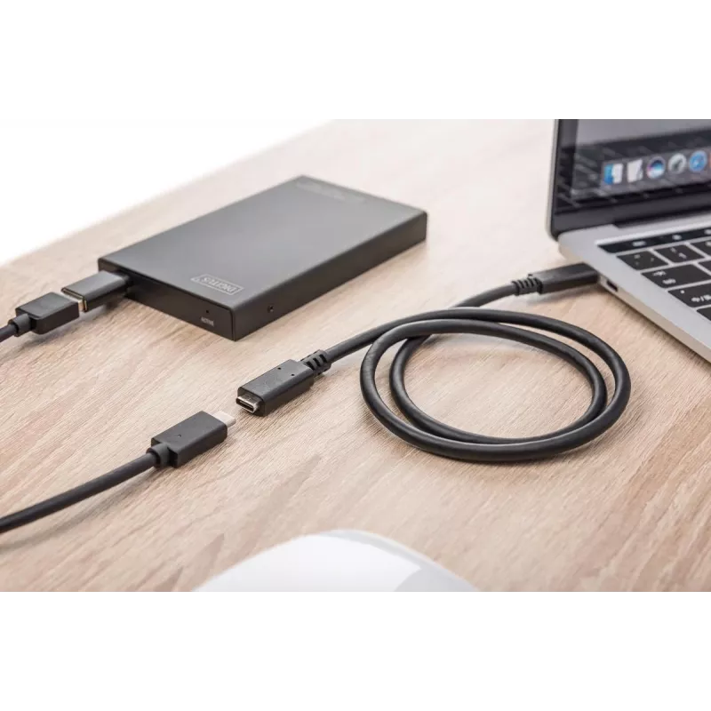 DIGITUS USB USB-C pikenduskaabel, tüüp C M/F, 2m täisfunktsionaalne, Gen2, 3A, 10GB, versioon 3.1, CE