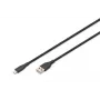 DIGITUS USB silikoonist laadimiskaabel USB-A – Lightning USB 2.0 12W – 50 cm must