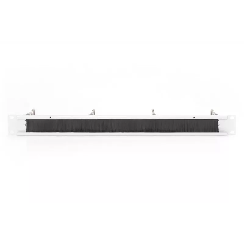 DIGITUS 1U kaablikorralduspaneel harjaga 4x terasrõngast 40x75 mm, hall (RAL 7035)