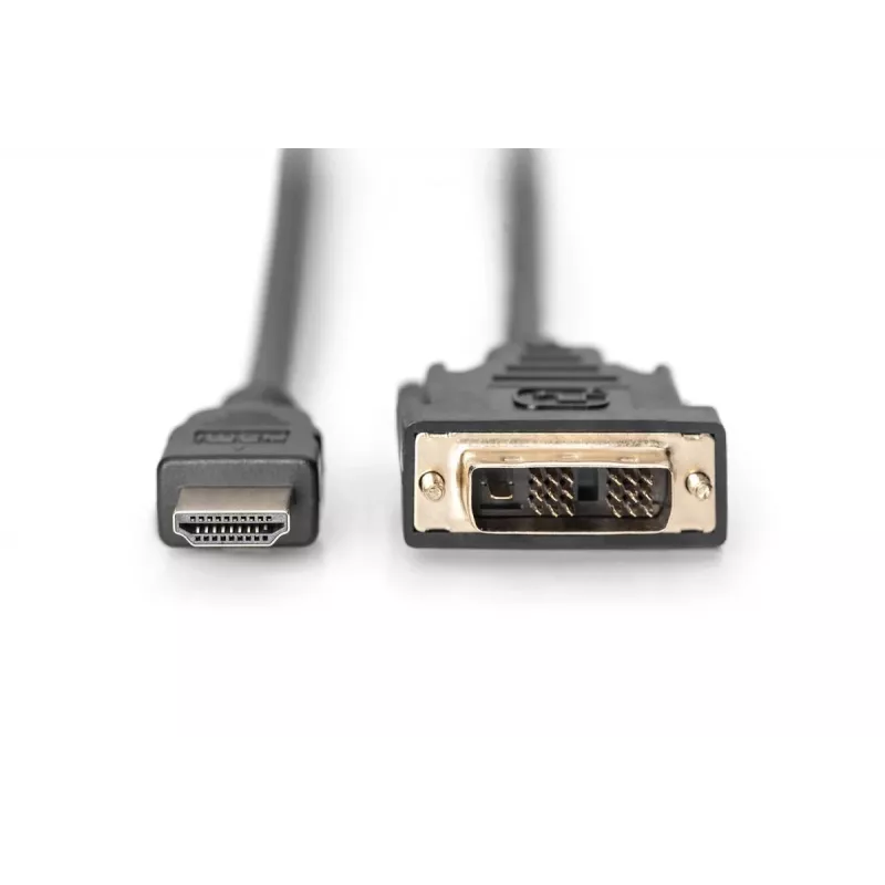 DIGITUS HDMI adapterkaabel, tüüp A-DVI(18+1) M/M, 2m Full HD must