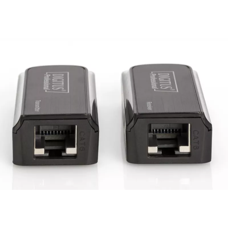 DIGITUS Mini HDMI pikenduskomplekt, Full HD 50m CAT6/6A/7, toide Micro USB kaabli kaudu, must