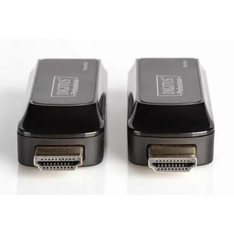 DIGITUS Mini HDMI pikenduskomplekt, Full HD 50m CAT6/6A/7, toide Micro USB kaabli kaudu, must