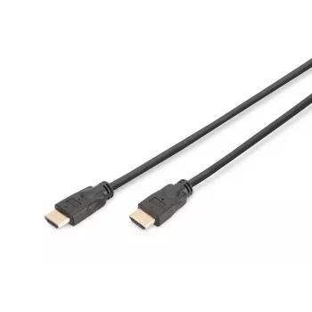 DIGITUS HDMI Premium High Speed ühenduskaabel, tüüp A M/M, 5m Ethernetiga, Ultra HD 60p must
