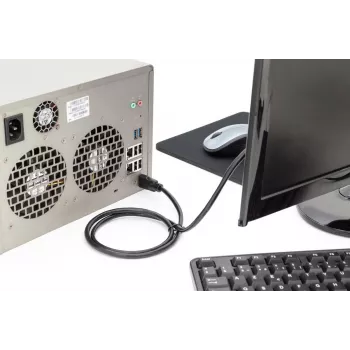 DIGITUS HDMI Premium High Speed ühenduskaabel, tüüp A M/M, 5m Ethernetiga, Ultra HD 60p must