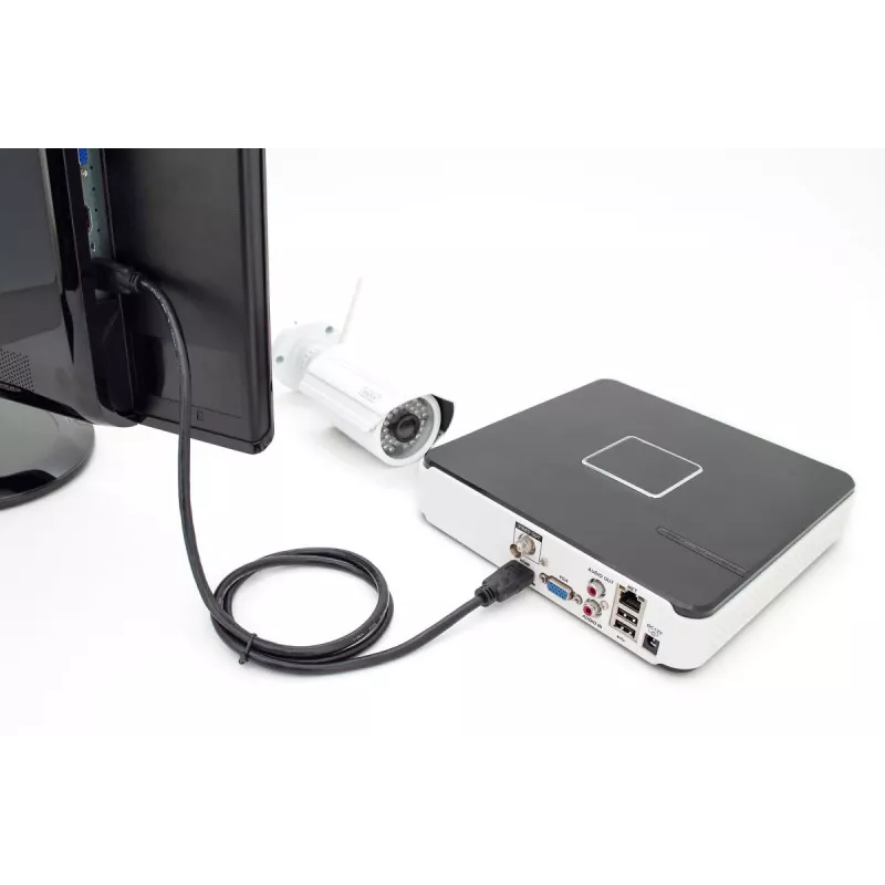 DIGITUS HDMI Premium High Speed ühenduskaabel, tüüp A M/M, 5m Ethernetiga, Ultra HD 60p must