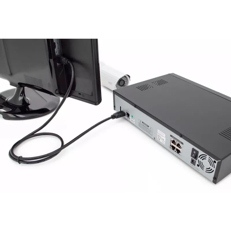 DIGITUS HDMI Premium High Speed ühenduskaabel, tüüp A M/M, 5m Ethernetiga, Ultra HD 60p must