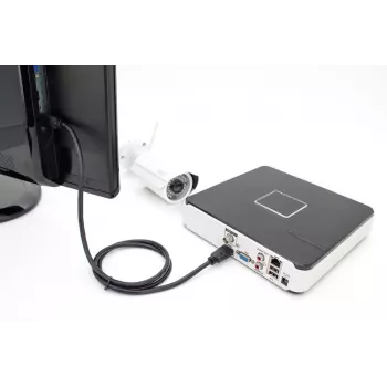 DIGITUS HDMI Premium High Speed ühenduskaabel, tüüp A M/M, 3m, Ethernetiga, Ultra HD 60p, must