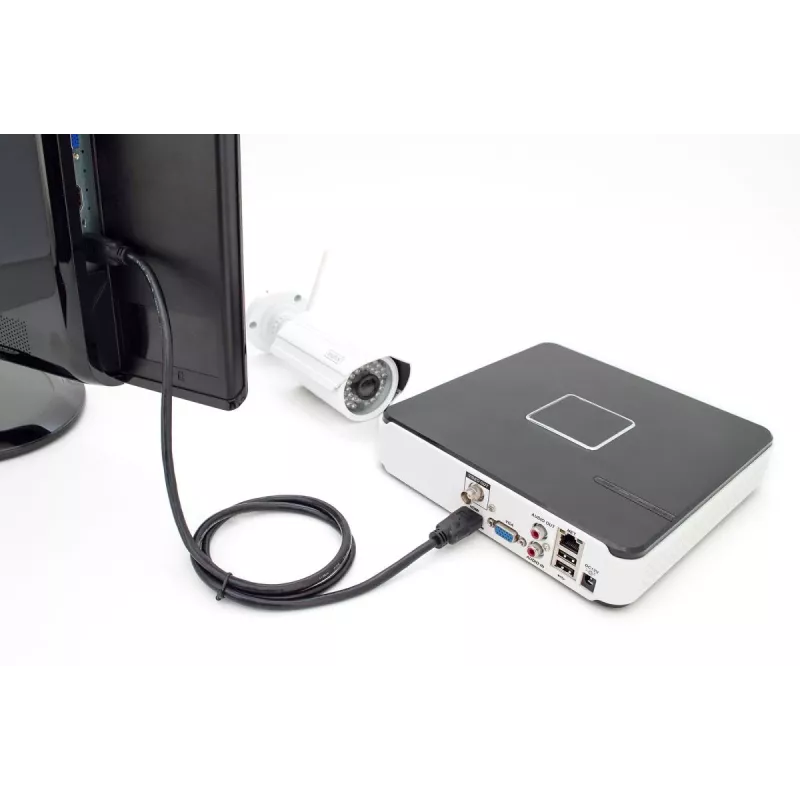 DIGITUS HDMI Premium High Speed ühenduskaabel, tüüp A M/M, 3m, Ethernetiga, Ultra HD 60p, must