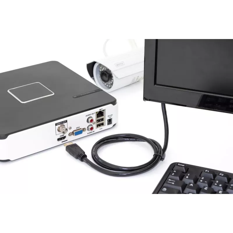DIGITUS HDMI Premium High Speed ühenduskaabel, tüüp A M/M, 3m, Ethernetiga, Ultra HD 60p, must