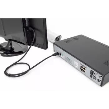 DIGITUS HDMI Premium High Speed ühenduskaabel, tüüp A M/M, 1m koos Ethernetiga, Ultra HD 60p, must