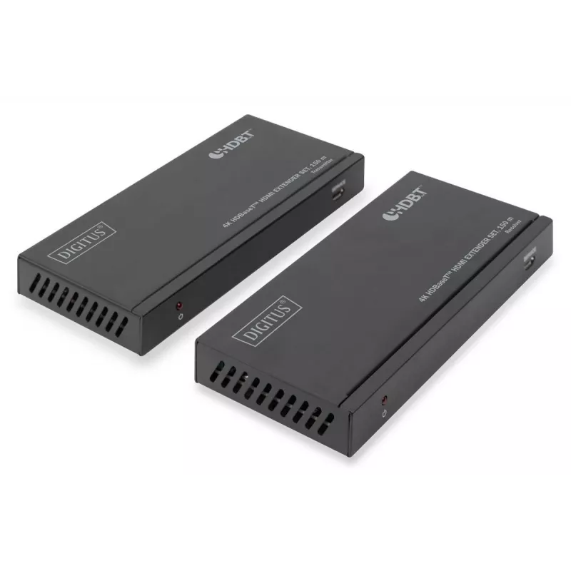 DIGITUS HDBaseT HDMI pikenduskomplekt 150 m 4K/60 Hz 18 Gbps YUV 444 HDR