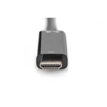 Digituse 4K HDMI-adapter HDMI-DisplayPort 0,2 m HDMI-tüüp A USB