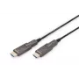 DIGITUS 4K - HDMI AOC hübriidne fiiberoptiline kaabel eemaldatava 30 m pistikuga