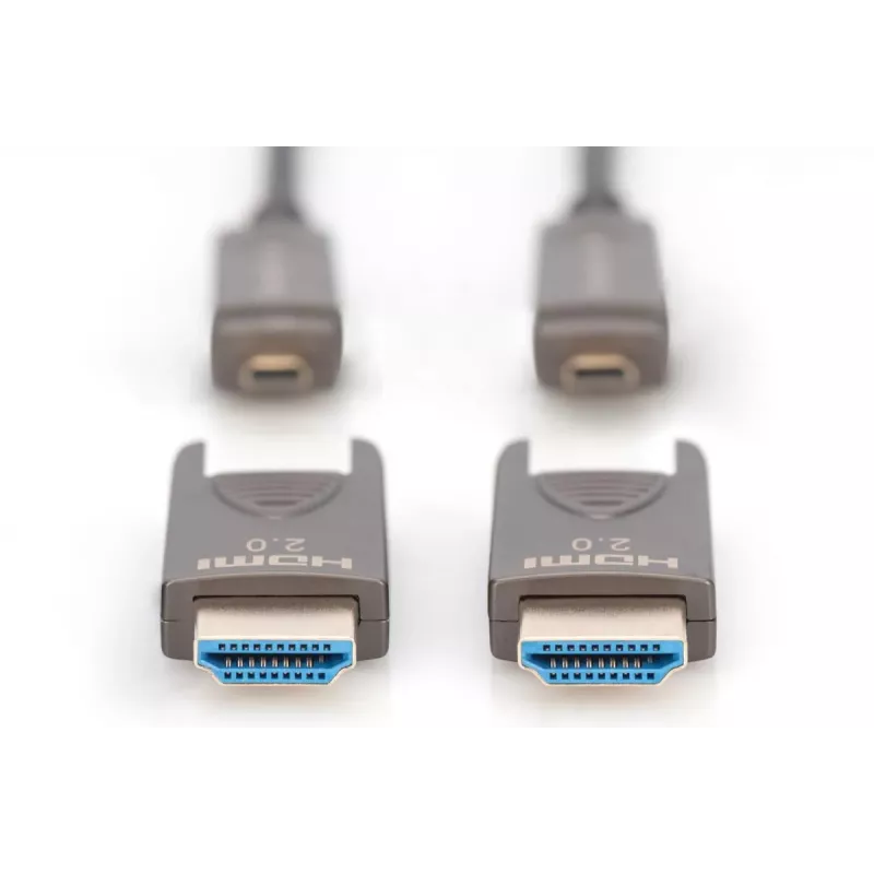 Digitus 4K HDMI AOC hübriid fiiberoptiline kaabel 10 m isane isasele 18 Gbit/s