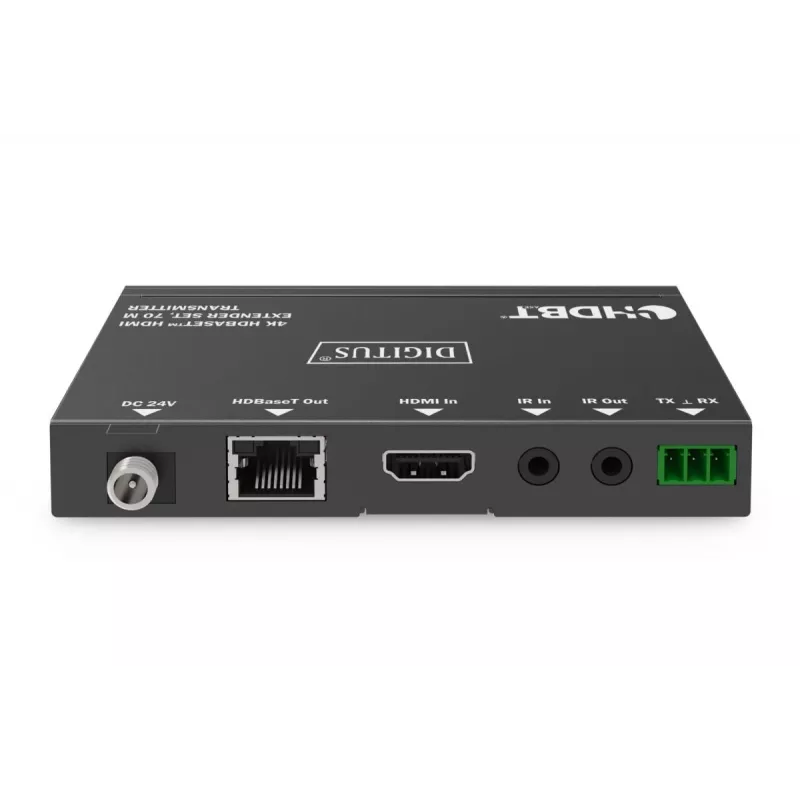 DIGITUS 4K HDBaseT pikenduskomplekt 70m PoC RS232 IR must