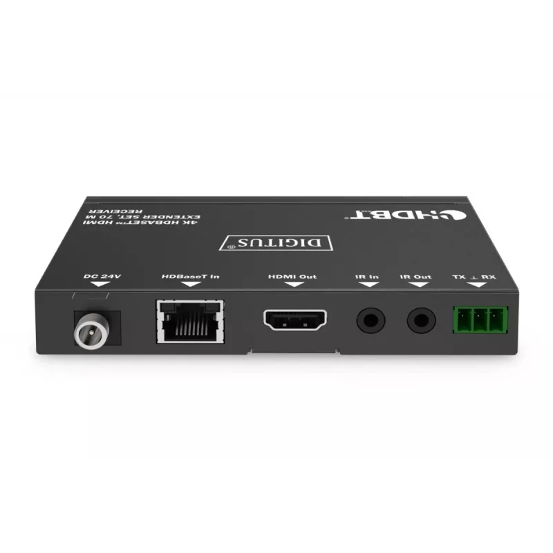 DIGITUS 4K HDBaseT pikenduskomplekt 70m PoC RS232 IR must