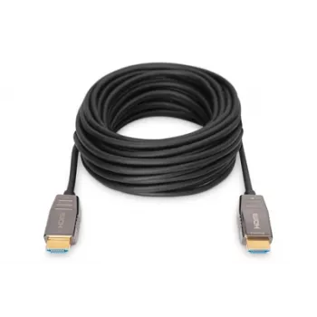 DIGITUS HDMI AOC hübriidkiudühenduskaabel, Tüüp A M/M, 20m UHD 8K@60Hz, CE, must