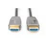 DIGITUS HDMI AOC hübriidkiudühenduskaabel, Tüüp A M/M, 20m UHD 8K@60Hz, CE, must