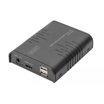 Digitus HDMI KVM IP-pikendaja vastuvõtja Full HD juhtmega 120 m USB