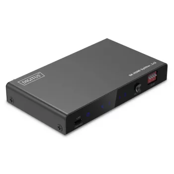 DIGITUS 1x2 HDMI jaotur - 8K/60Hz (4:4:4), Toslink, stereo, EDID juhtimine