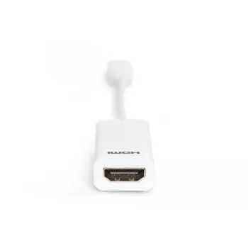 DIGITUS ASSMANN DisplayPort adapterkaabel, mini DP - HDMI tüüp A M/F, 15cm DP 1.1a ühilduv, CE valge