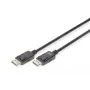 DIGITUS DisplayPort ühenduskaabel, DP M/M, 2m lukustusega, DP 1.2, Ultra HD 4K must