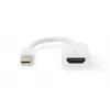 DIGITUS ASSMANN DisplayPort adapteri kaabel, mini DP - HDMI tüüp A M/F, 20cm HDMI Ver. 2.0, aktiivne, CE, kuld, valge