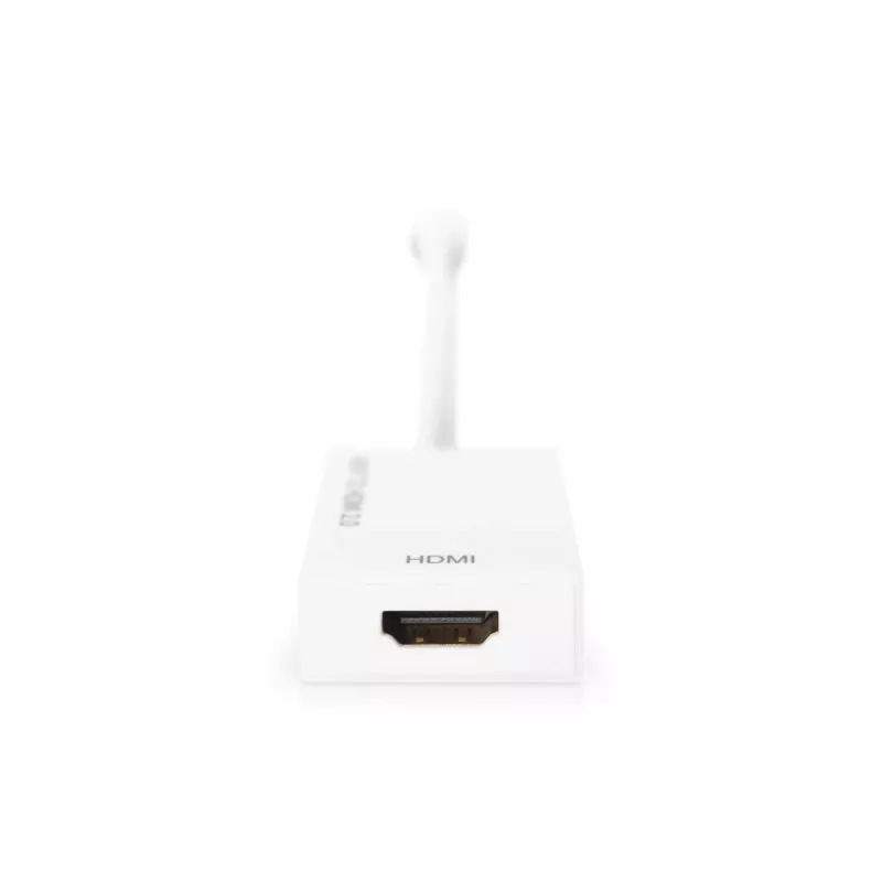 DIGITUS ASSMANN DisplayPort adapteri kaabel, mini DP - HDMI tüüp A M/F, 20cm HDMI Ver. 2.0, aktiivne, CE, kuld, valge