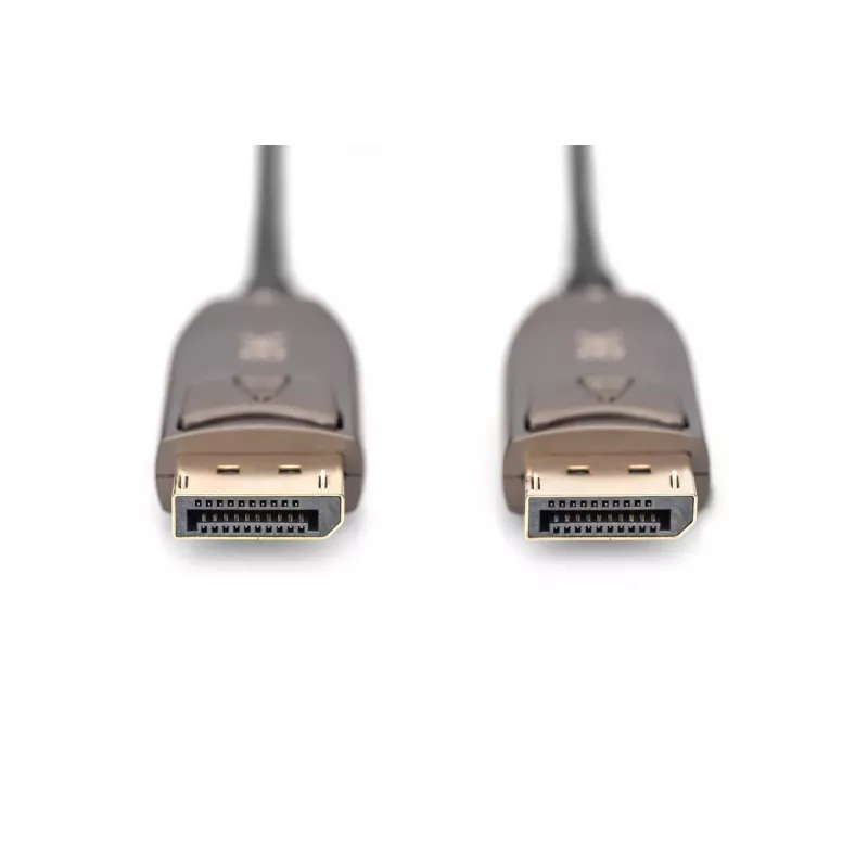 DIGITUS DisplayPort AOC hübriid-kiudoptiline ühenduskaabel M/M UHD 8K@60Hz, CE, must 10m