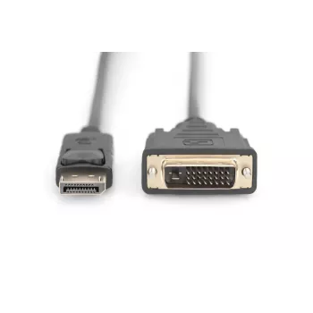 DIGITUS DP - DVI-D kaabel 3M must DP - DVI lukustusega DP 1.1a