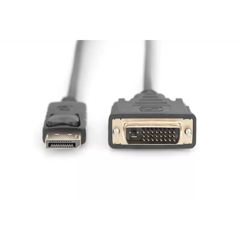 DIGITUS DP - DVI-D kaabel 3M must DP - DVI lukustusega DP 1.1a